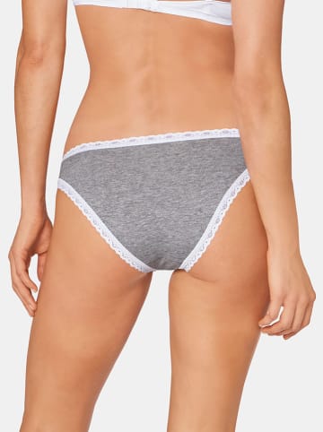 Sloggi 3er-Set: Slips in Weiß/ Grau/ Beige