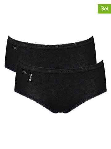 Sloggi 2er Set: Slips in Schwarz