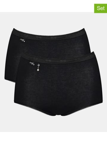 Sloggi 2er Set: Pantys in Schwarz