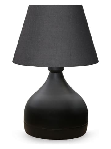 Opviq Tischleuchte in Anthrazit/ Schwarz - (H)32 x Ø 22 cm