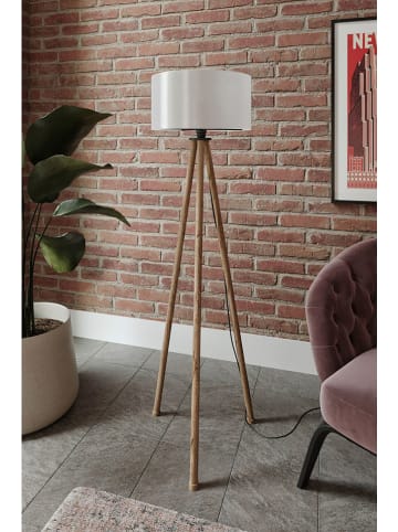 Opviq Standleuchte in Creme/ Hellbraun - (H)138 cm