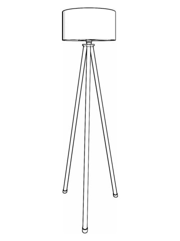 Opviq Standleuchte in Creme/ Hellbraun - (H)138 cm