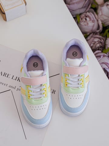 Rock & Joy Sneakers wit/meerkleurig