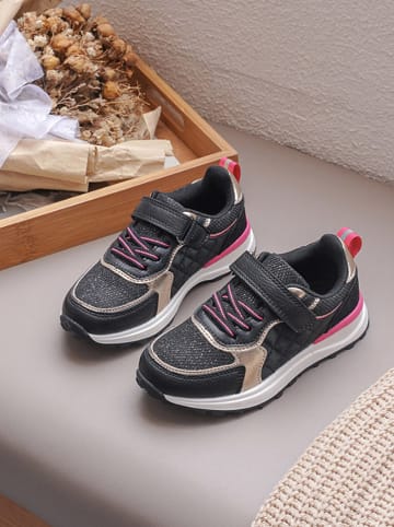 Rock & Joy Sneakers zwart/fuchsia