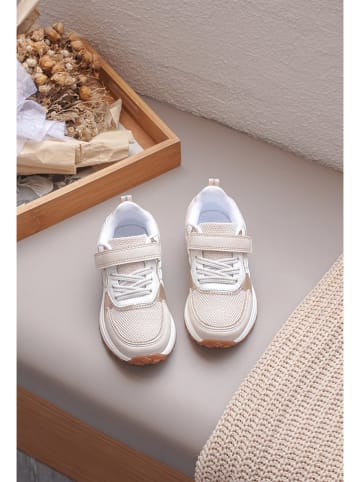 Rock & Joy Sneakers beige/goudkleurig