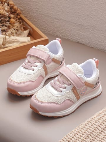 Rock & Joy Sneakers in Weiß/ Rosa