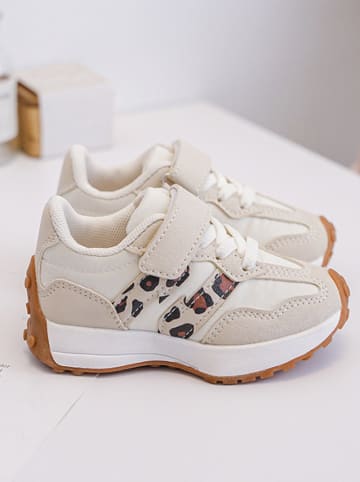 Rock & Joy Sneakers wit/beige/bruin