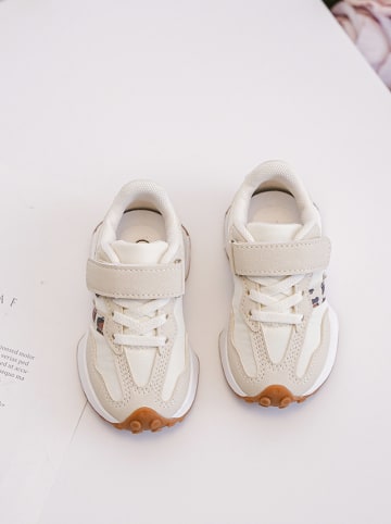 Rock & Joy Sneakers wit/beige/bruin