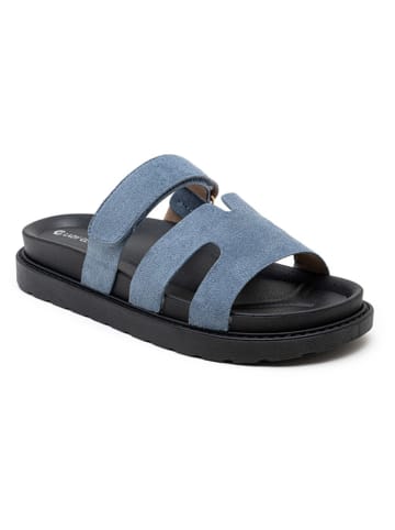 Foreverfolie Pantoletten in Hellblau