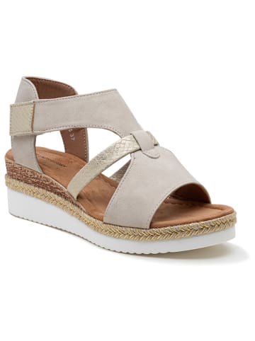 Foreverfolie Sleehaksandalen crème
