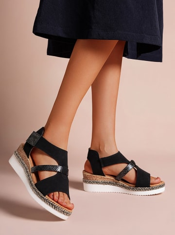 Foreverfolie Sleehaksandalen zwart