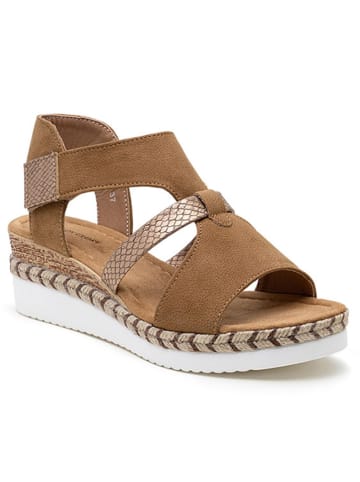 Foreverfolie Sleehaksandalen lichtbruin