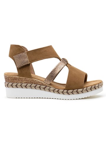 Foreverfolie Sleehaksandalen lichtbruin