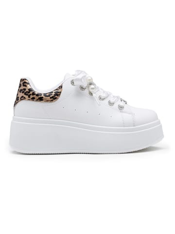 Foreverfolie Sneakers wit/bruin