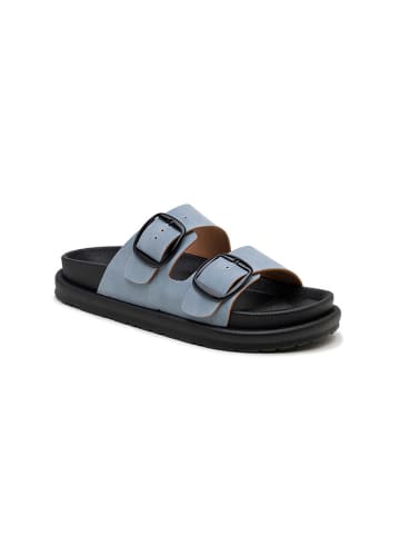 Foreverfolie Pantoletten in Hellblau
