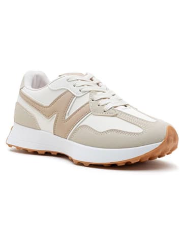 Foreverfolie Sneakers in Beige/ Weiß