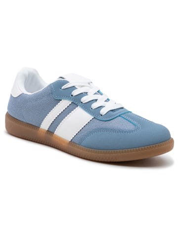 Foreverfolie Sneakers in Hellblau/ Weiß