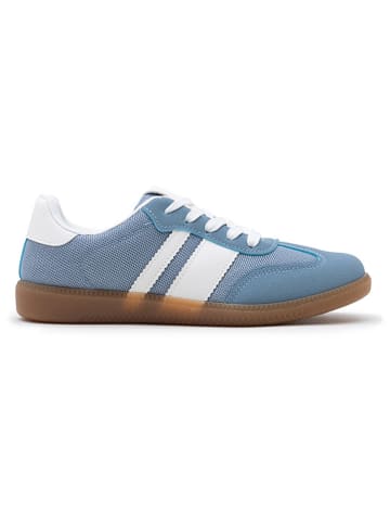 Foreverfolie Sneakersy w kolorze błękitno-białym
