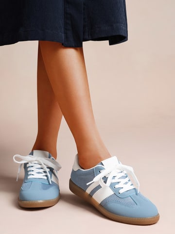 Foreverfolie Sneakersy w kolorze błękitno-białym
