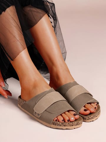 Foreverfolie Slippers kaki