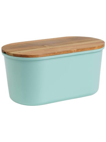 Echtwerk Brotbox "Fresh" in Türkis - (B)37 x (H)17 x (T)21,5 cm