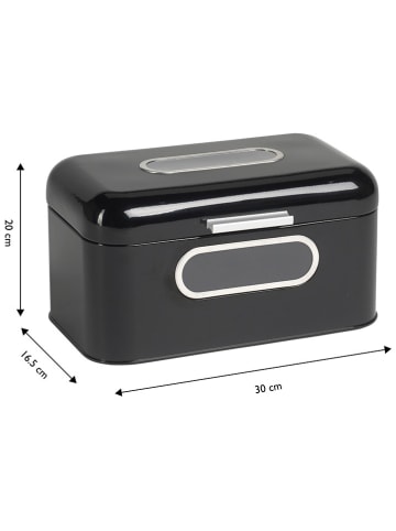 Echtwerk Broodtrommel zwart - (B)30 x (H)16,5 x (D)20 cm