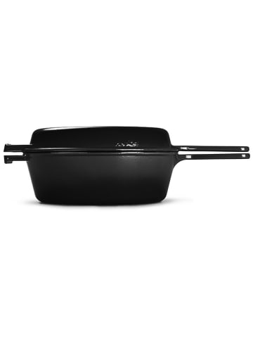 Echtwerk 2tlg. Set: Topf mit Deckel in Schwarz - Ø 26,5 cm