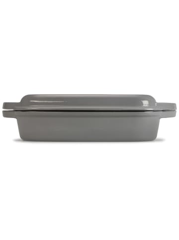 Echtwerk 2tlg. Universalbräter mit Deckel in Grau - (B)25,5 x (H)31 x (T)5 cm