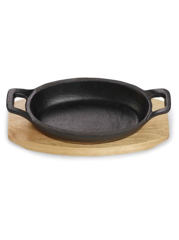 Echtwerk 2-delige set: serveerpan met dienblad "Small" zwart/lichtbruin