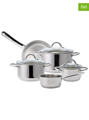 Echtwerk 8tlg. Kochtopf-Set in Silber