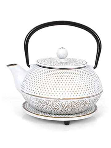 Echtwerk 4tlg. Set: Teekanne in Creme - 800 ml
