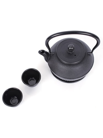 Echtwerk 4tlg. Set: Teekanne in Schwarz - 1,1 l