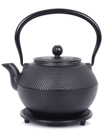 Echtwerk 4tlg. Set: Teekanne in Schwarz - 1,1 l