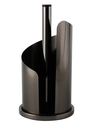 Echtwerk Küchenrollenhalter in Schwarz - (H)33 x Ø 15,5 cm