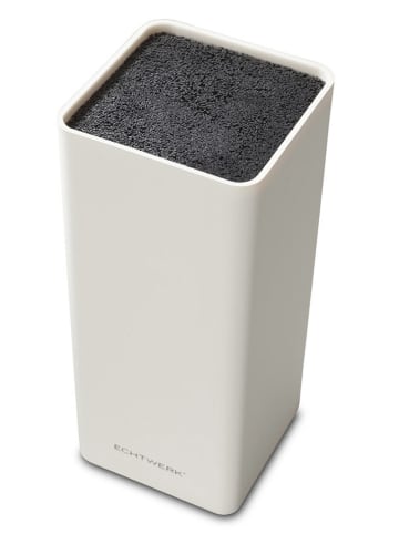 Echtwerk Universeel messenblok "Square" wit - (B)9,5 x (H)22 x (D)9,5 cm