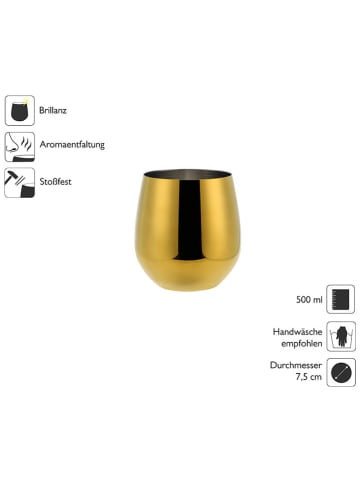 Echtwerk 6er-Set: Weinbecher in Gold - 500 ml