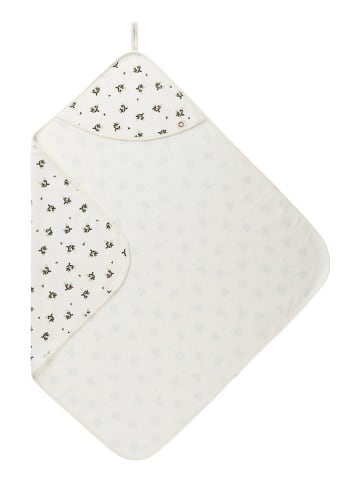 Noppies Frottee-Kapuzentuch "Blooming Clover" in Creme