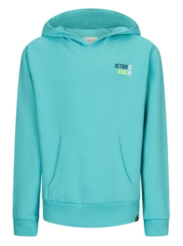 Retour Hoodie "William" in Türkis