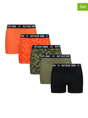 Retour 5er-Set: Boxershorts in Bunt