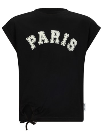 Retour Shirt "Poissy" in Schwarz