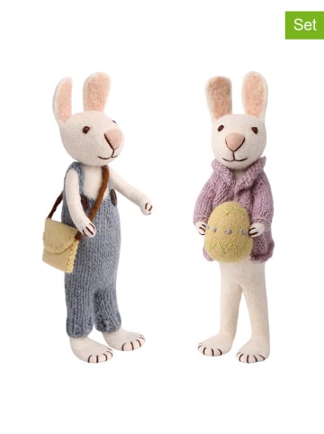 FILZLIG Figurki dekoracyjne (2 szt.) w różnych kolorach - wys. 30 cm