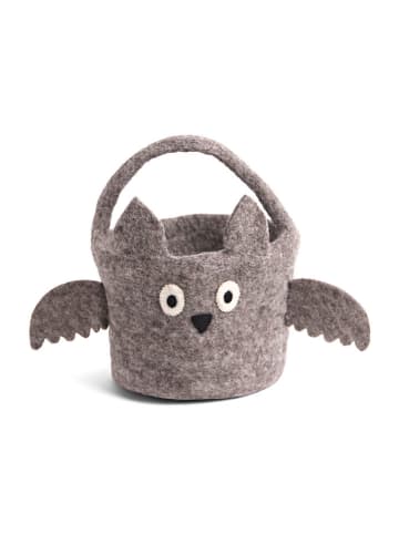 FILZLIG Osterkorb in Grau - (H)26 x Ø 26 cm
