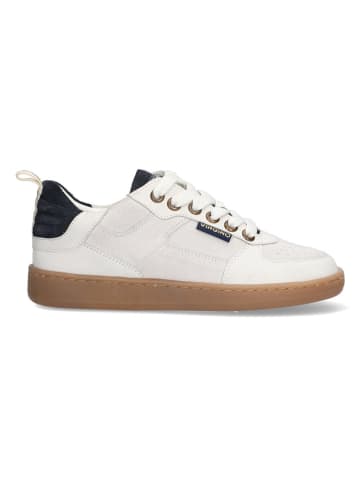 Vingino Leren sneakers crème