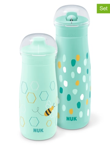 NUK 2tlg. Set: Trinkflaschen ''Mini-Me'' in Mint
