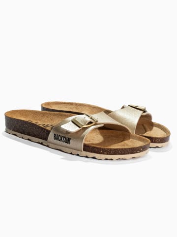 BACKSUN Slippers "Paris" goudkleurig