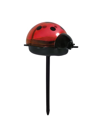 näve 2-delige set: ledsolartuinspiezen "Ladybug" rood/geel - (B)6 x (H)14 x (D)6 cm