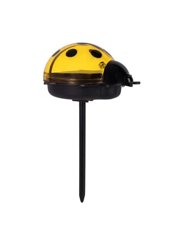 näve 2-delige set: ledsolartuinspiezen "Ladybug" rood/geel - (B)6 x (H)14 x (D)6 cm