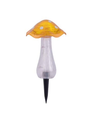 näve 2er-Set: LED-Solar-Gartenspieße "Mantar" in Rot/ Gelb - (H)29 x Ø 13 cm