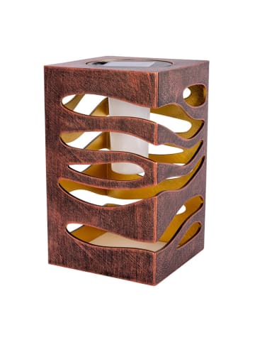 näve Decoratieve ledsolarlamp "Hilda" goudkleurig - (B)12 x (H)20 x (D)12 cm