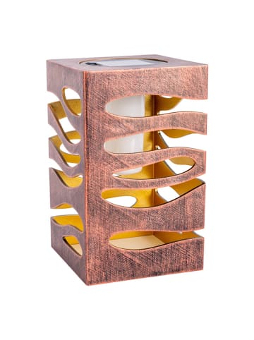 näve Decoratieve ledsolarlamp "Hilda" goudkleurig - (B)12 x (H)20 x (D)12 cm